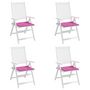 Voir la diapositive 4 : VIDAXL Coussins de chaise de jardin lot de 4 rose 40x40x3 cm
