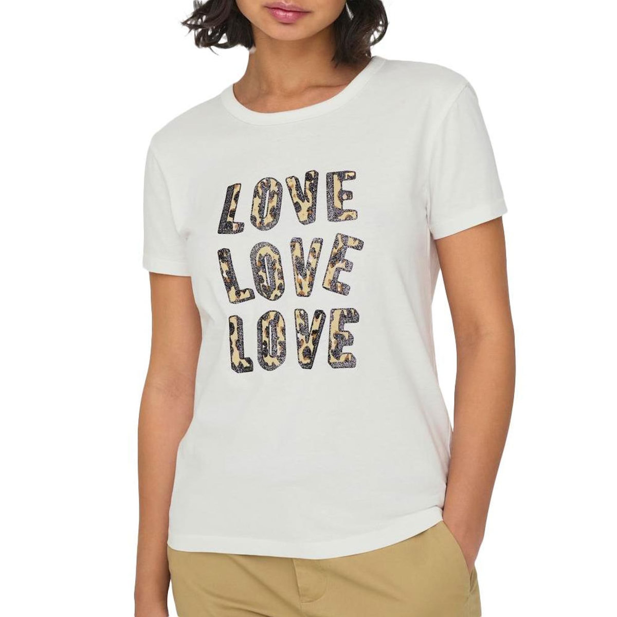 JACQUELINE DE YONG T shirt /Marron Femme JDY 15311702