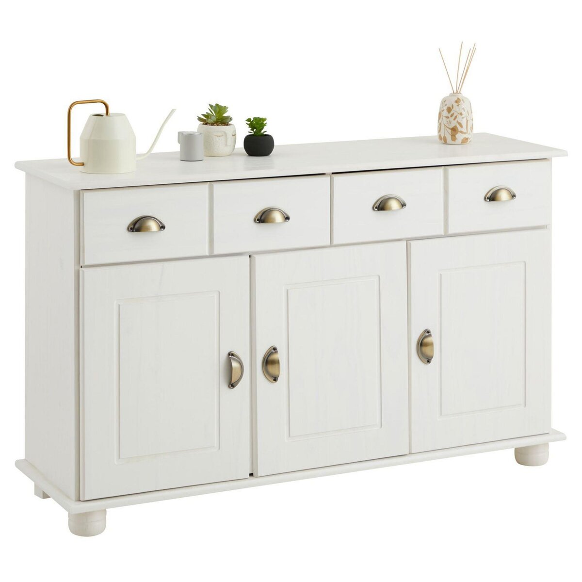 IDIMEX Buffet COLMAR en pin massif, 2 tiroirs et 3 portes