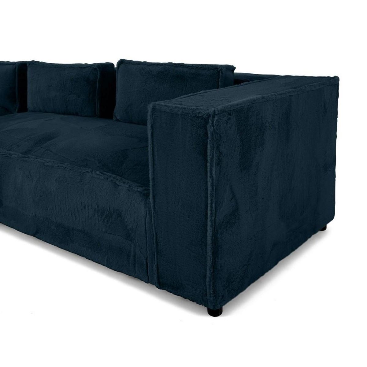 LISA DESIGN Stella - canapé d'angle gauche - 4 places - en fausse fourrure