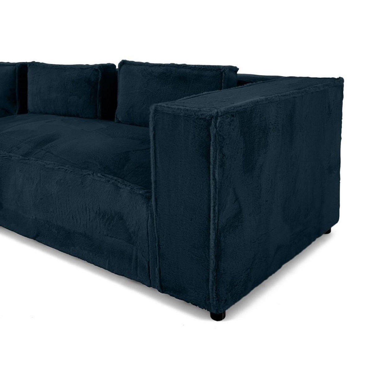 LISA DESIGN Stella - canapé d'angle gauche - 4 places - en fausse fourrure