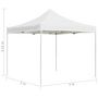 Voir la diapositive 6 : VIDAXL Tente de reception pliable Aluminium 2 x 2 m Blanc