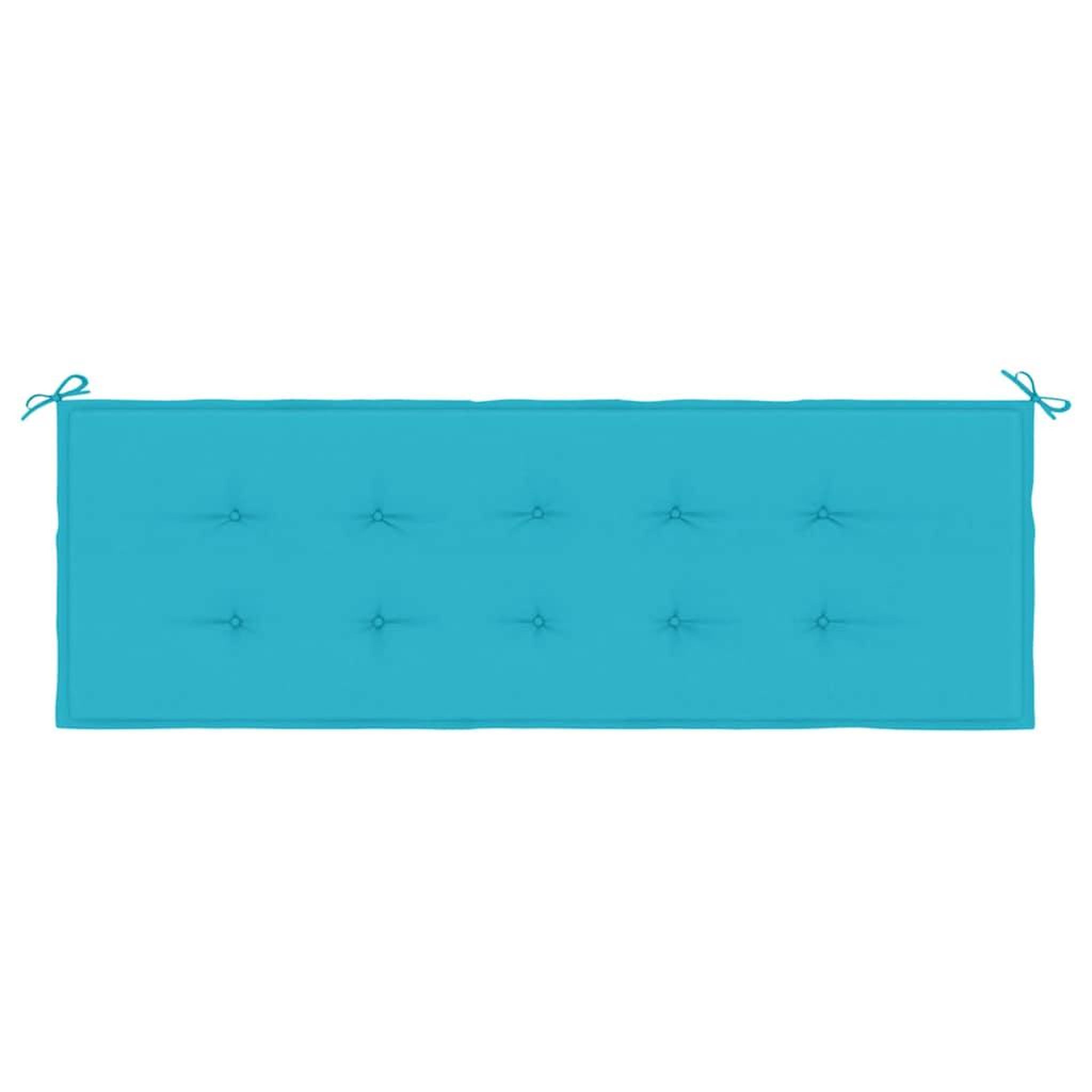 Voir la diapositive 4 : VIDAXL Coussin de banc de jardin turquoise 150x50x3 cm tissu oxford