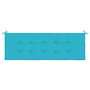 Voir la diapositive 4 : VIDAXL Coussin de banc de jardin turquoise 150x50x3 cm tissu oxford