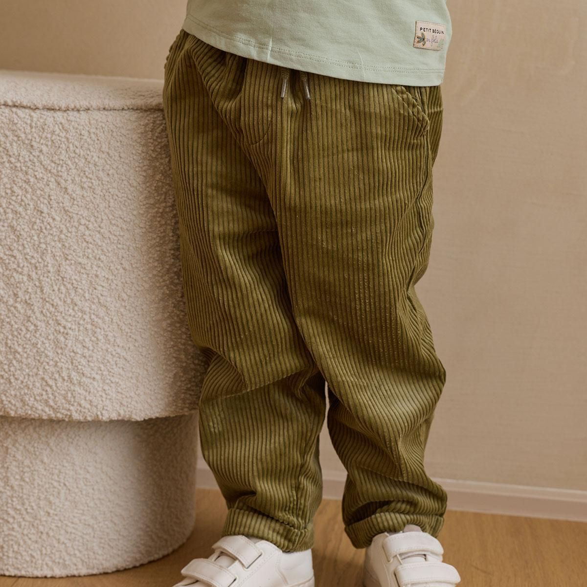 Petit Béguin Lot de 2 pantalons enfant en velours côtelé Charly