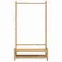 Voir la diapositive 5 : VIDAXL Porte vêtement avec étagères 103x40x183 cm bambou