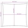 Voir la diapositive 6 : VIDAXL Voile de parasol tissu oxford carre 7x7 m blanc