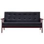 Voir la diapositive 5 : VIDAXL Ensemble de canapes 3 pcs noir similicuir