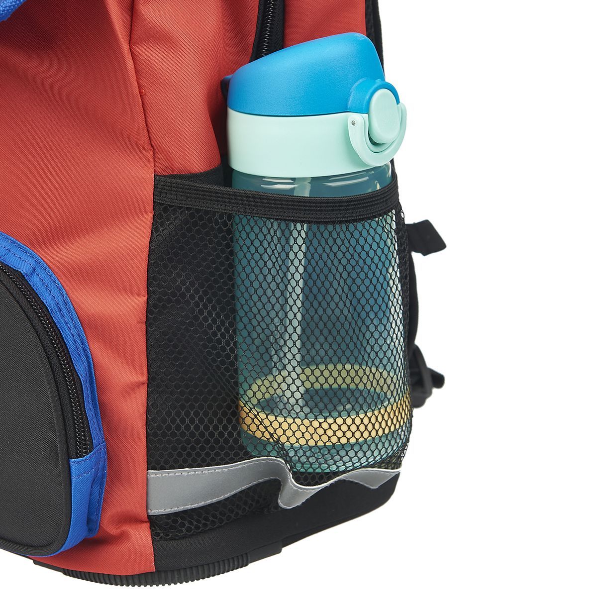 AUCHAN Sac à dos 2 compartiments 38 cm bleu et rouge Active Gamer