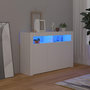 Voir la diapositive 1 : VIDAXL Buffet avec lumieres LED Blanc 115,5x30x75 cm