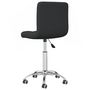 Voir la diapositive 5 : VIDAXL Chaise pivotante de bureau Noir Tissu