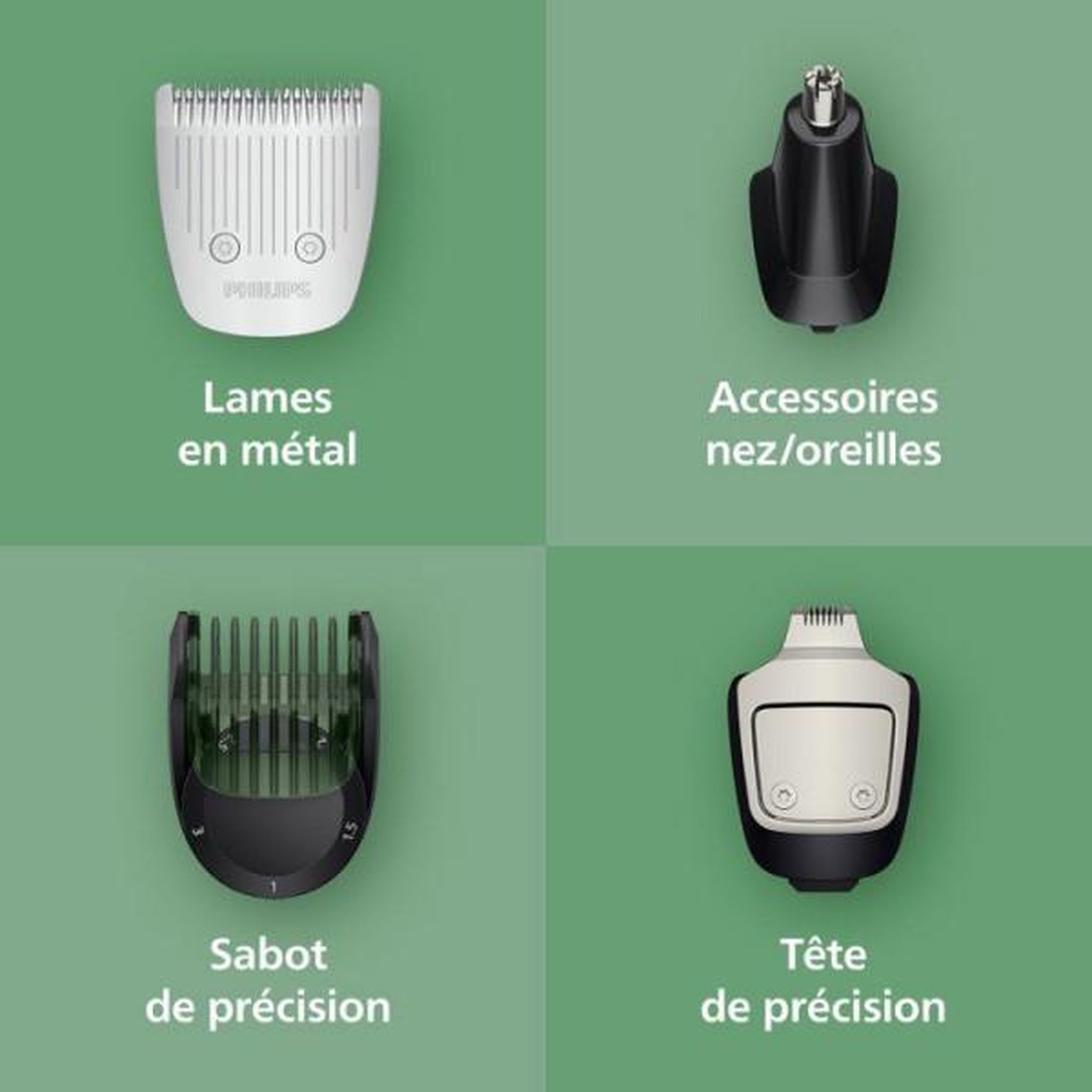 Voir la diapositive 5 : Philips Tondeuse multifonctions rechargeable - MG5941/15