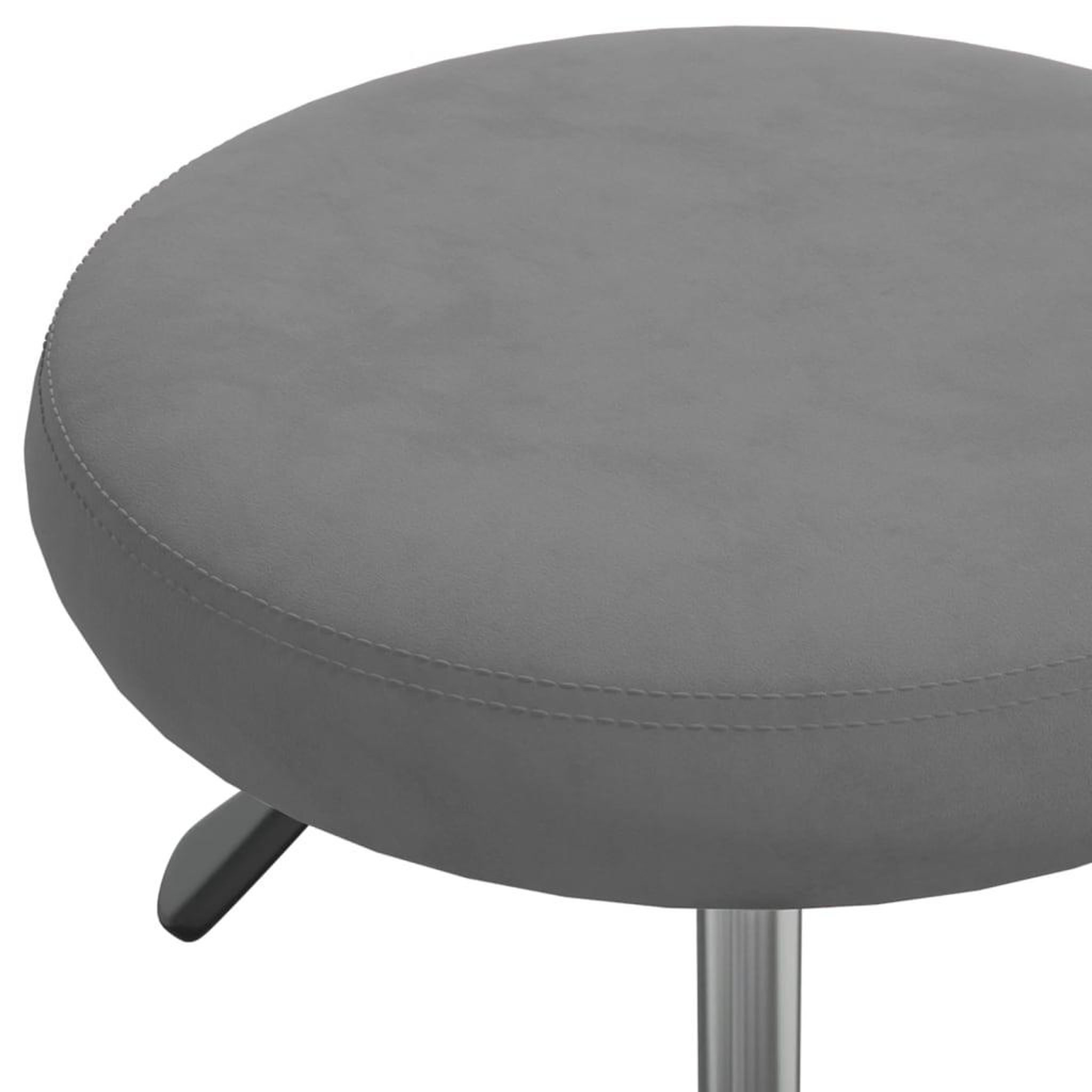 Voir la diapositive 5 : VIDAXL Chaise pivotante de bureau Gris fonce Velours