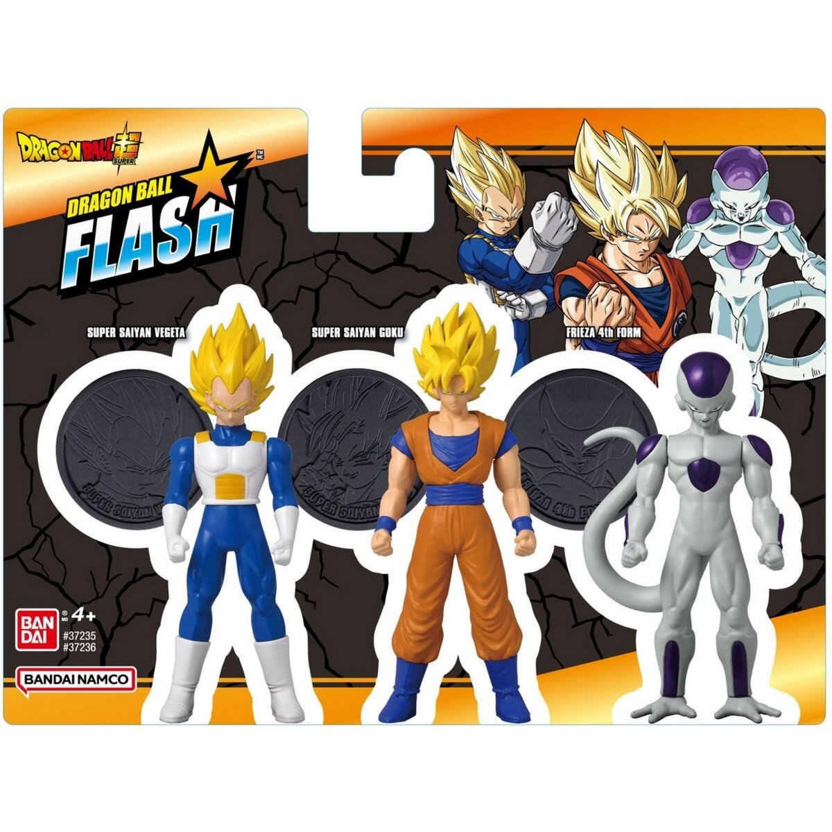 BANDAI Pack de 3 figurines Flash - DBZ