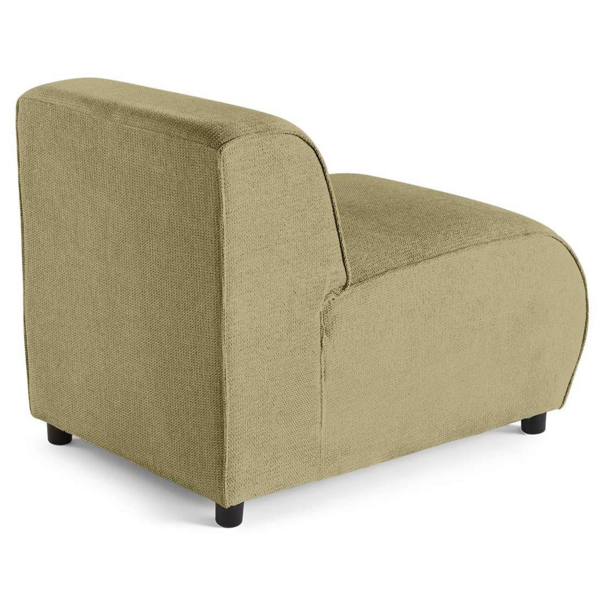 LISA DESIGN Suaro - module d'assise sans accoudoirs en tissu texturé