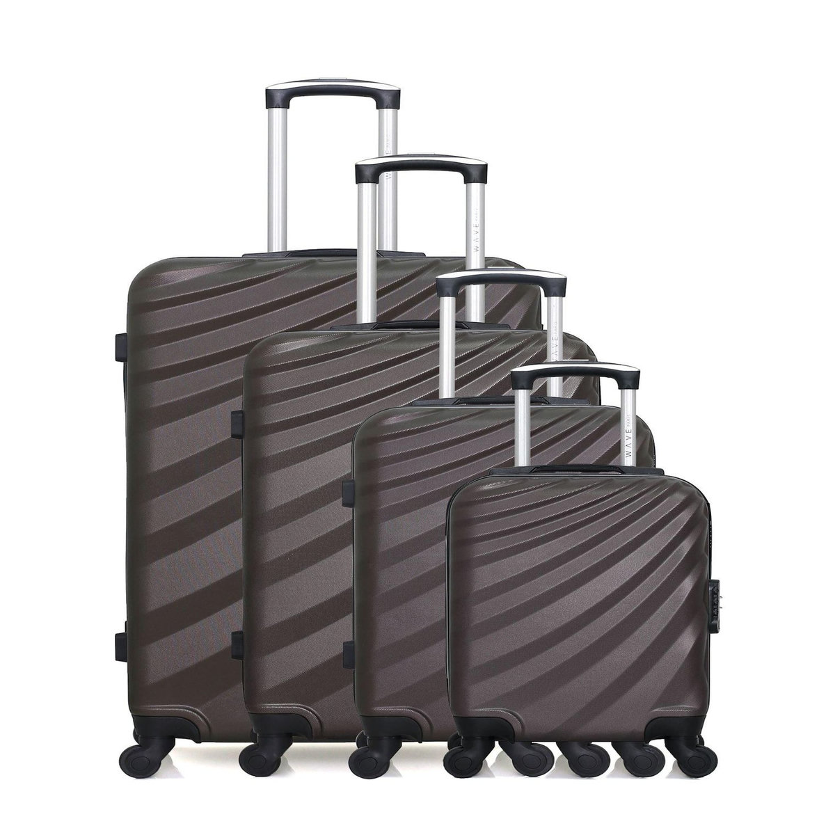 WAVE PARIS WAVE PARIS - Set de 4 Valises DANUBE-M 75 cm 4 Roues