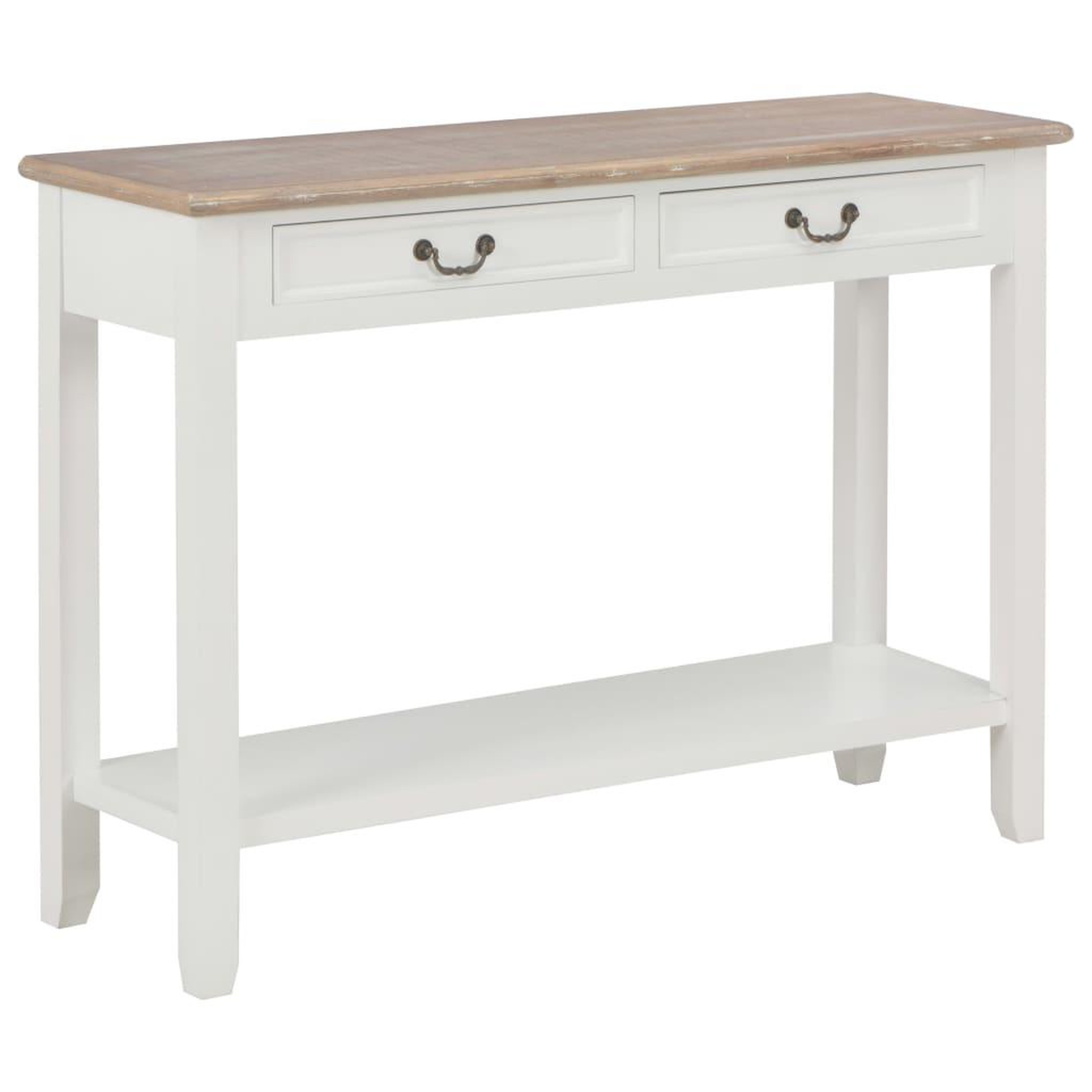 Voir la diapositive 1 : VIDAXL Table console Blanc 110x35x80 cm Bois