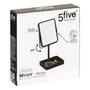 Voir la diapositive 3 : FIVE Miroir Pivotant sur Pied  Glass  30cm Noir