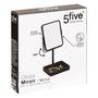 Voir la diapositive 3 : FIVE Miroir Pivotant sur Pied  Glass  30cm Noir