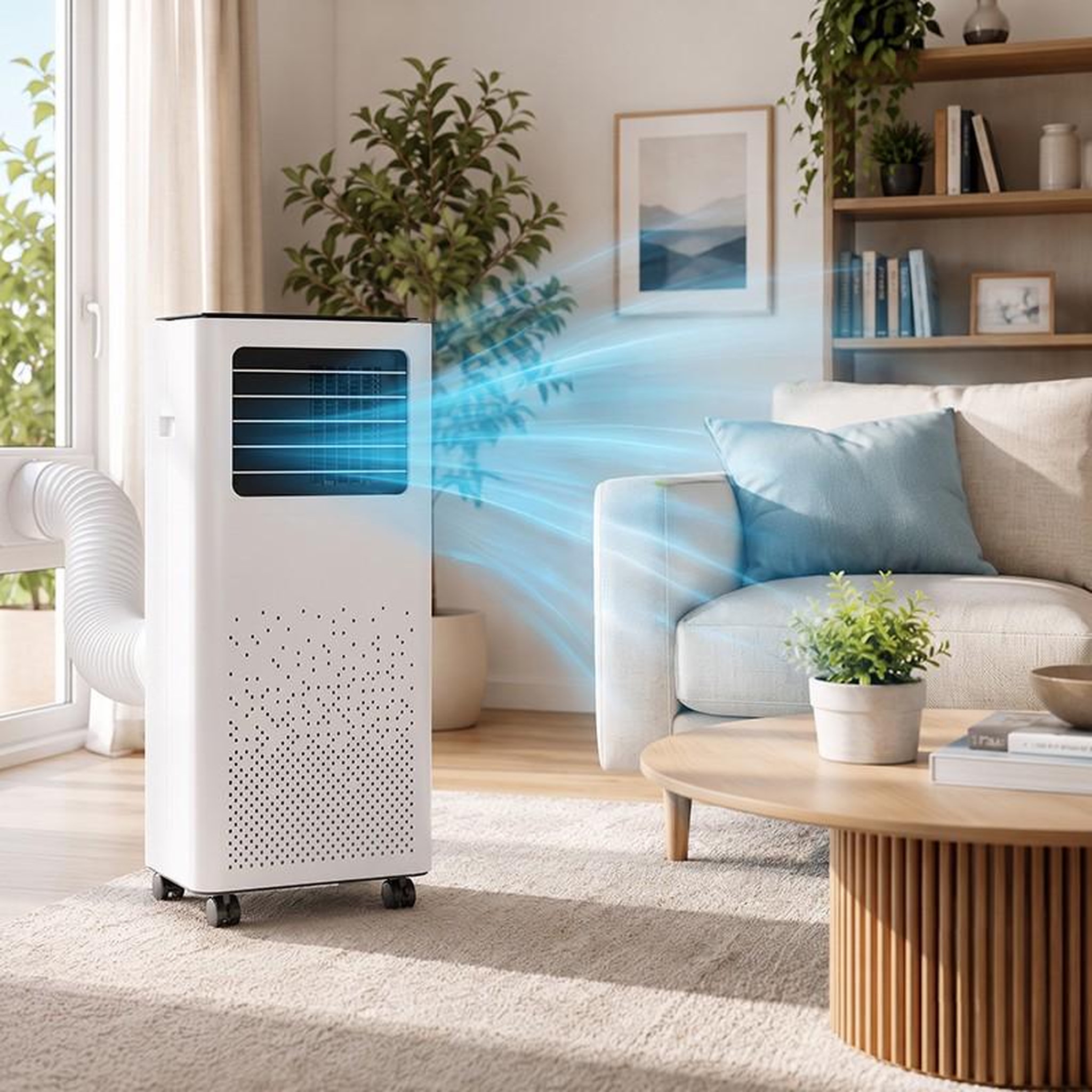 Voir la diapositive 2 : Climatiseur mobile réversible - 9000 btu - r290 - froid & chauffage