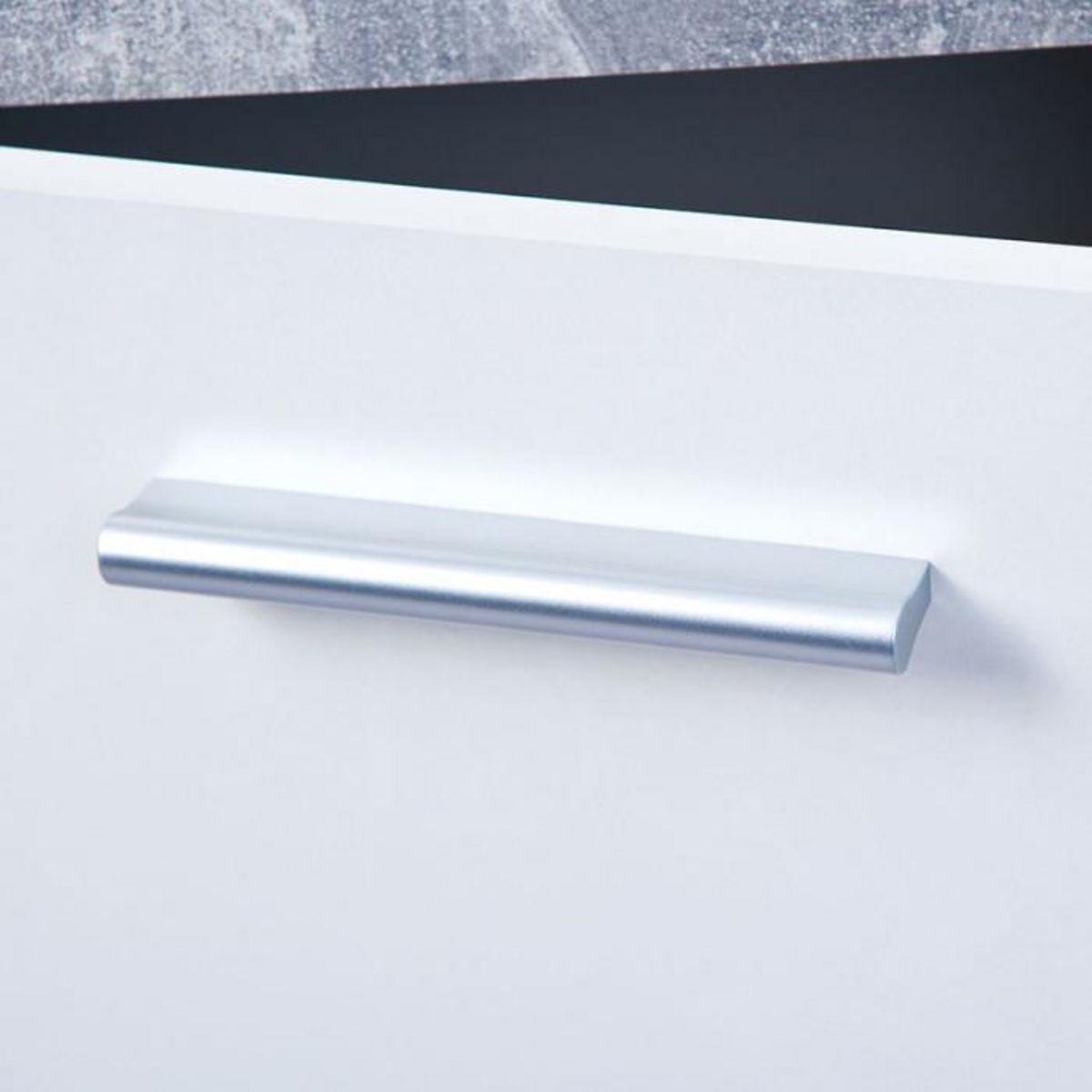 Paris Prix Commode Design 5 portes  Miller  Gris & Blanc