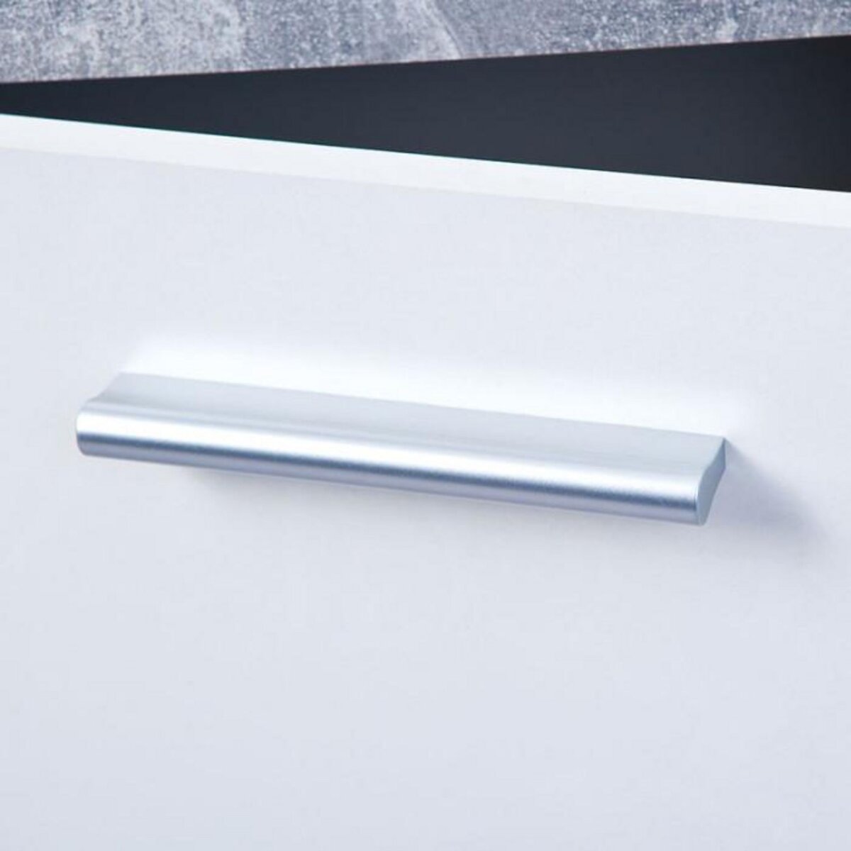 Paris Prix Commode Design 5 portes  Miller  Gris & Blanc