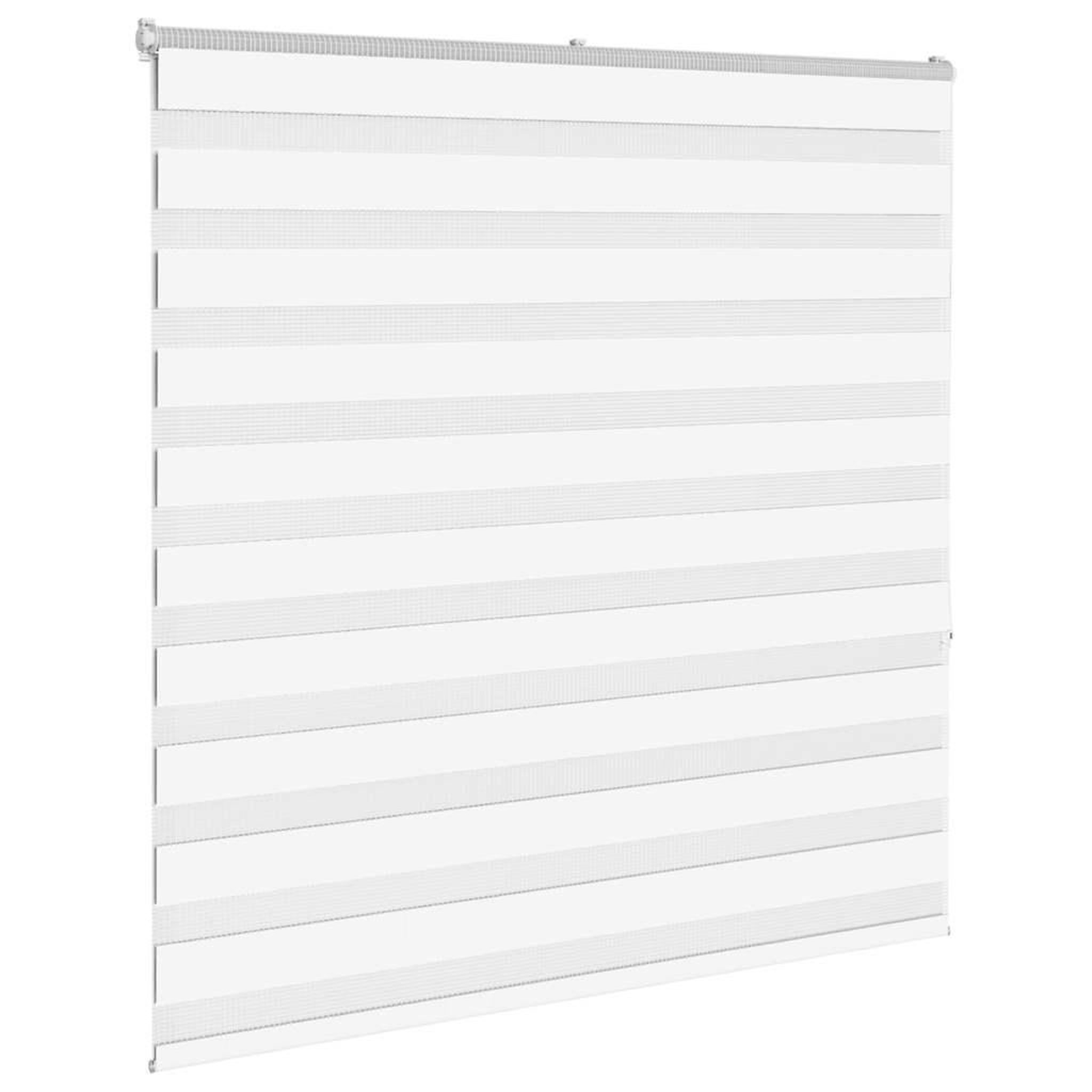 Voir la diapositive 3 : VIDAXL Store zebre blanc 140x150 cm largeur du tissu 135,9cm polyester