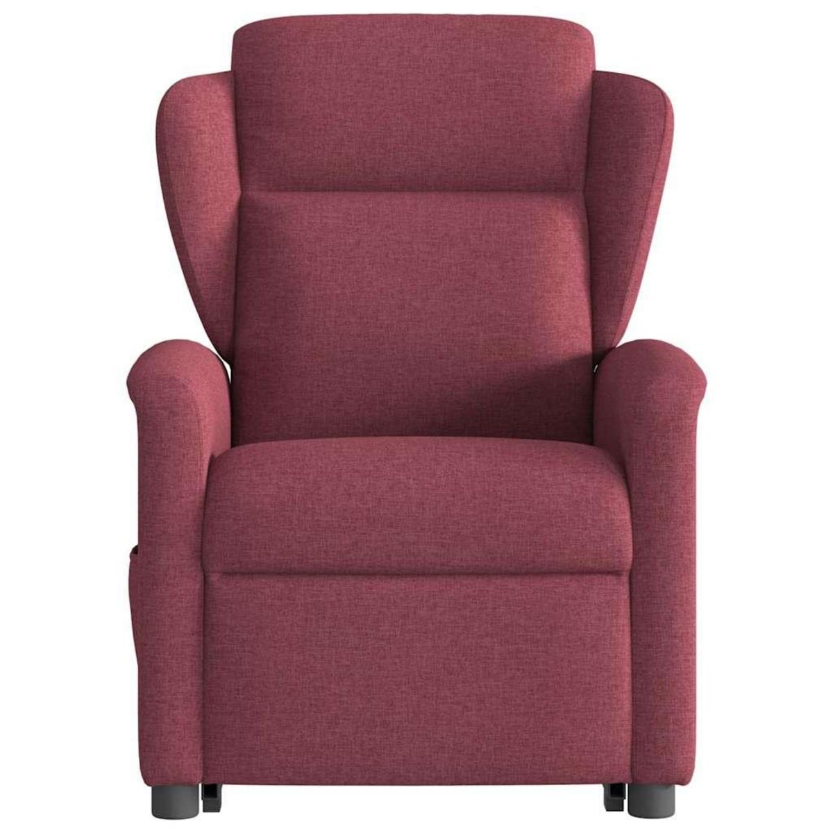 VIDAXL Fauteuil inclinable de massage electrique Rouge bordeaux Tissu
