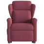 Voir la diapositive 5 : VIDAXL Fauteuil inclinable de massage electrique Rouge bordeaux Tissu