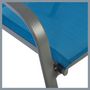 Voir la diapositive 5 : GARDENSTAR Fauteuil de jardin empilable - Acier/textilène - Bleu azur