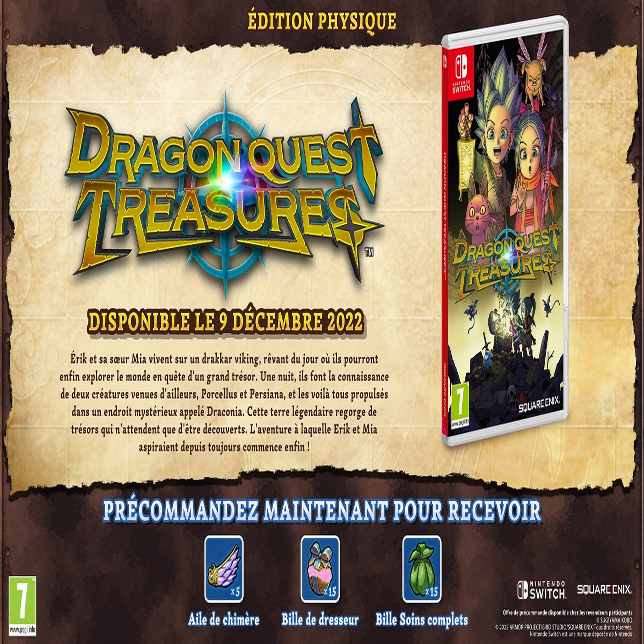Voir la diapositive 3 : Dragon Quest Treasures Nintendo Switch