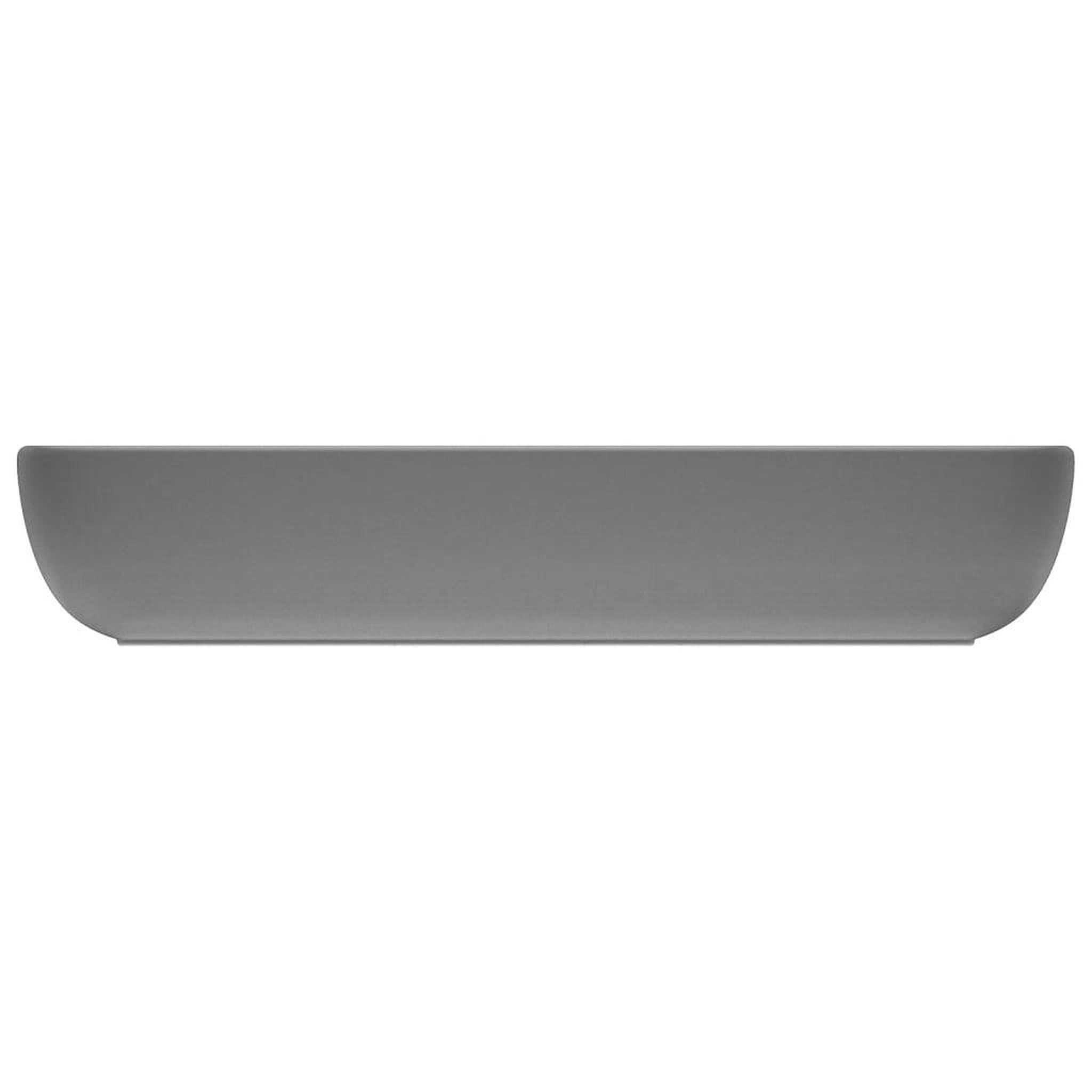Voir la diapositive 4 : VIDAXL Lavabo de luxe rectangulaire Gris fonce mat 71x38 cm Ceramique