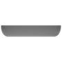 Voir la diapositive 4 : VIDAXL Lavabo de luxe rectangulaire Gris fonce mat 71x38 cm Ceramique