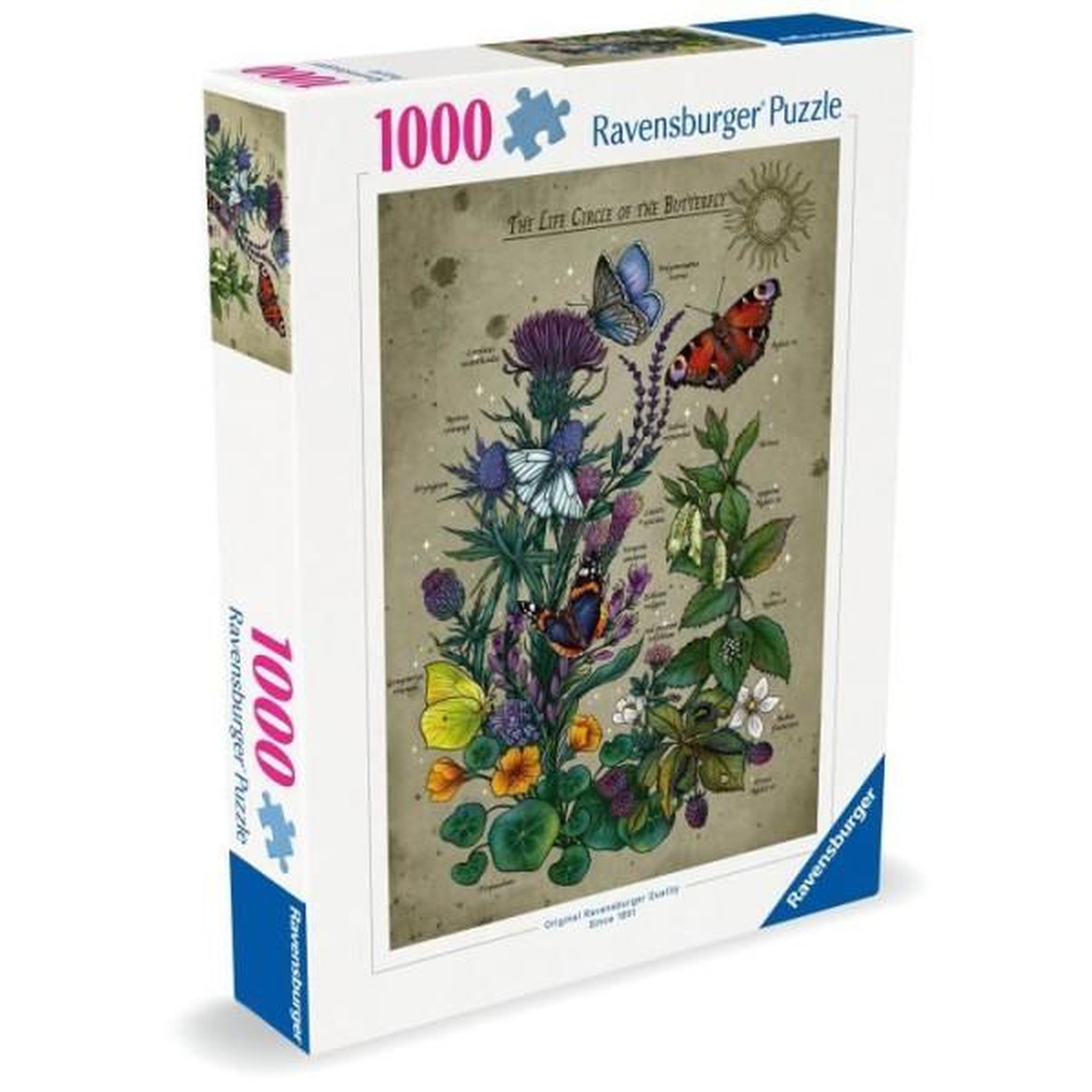 Voir la diapositive 2 : RAVENSBURGER Puzzle - ravensburger - le cercle de vie du papillon - 1000 pieces - multicolore - a partir de 14 ans