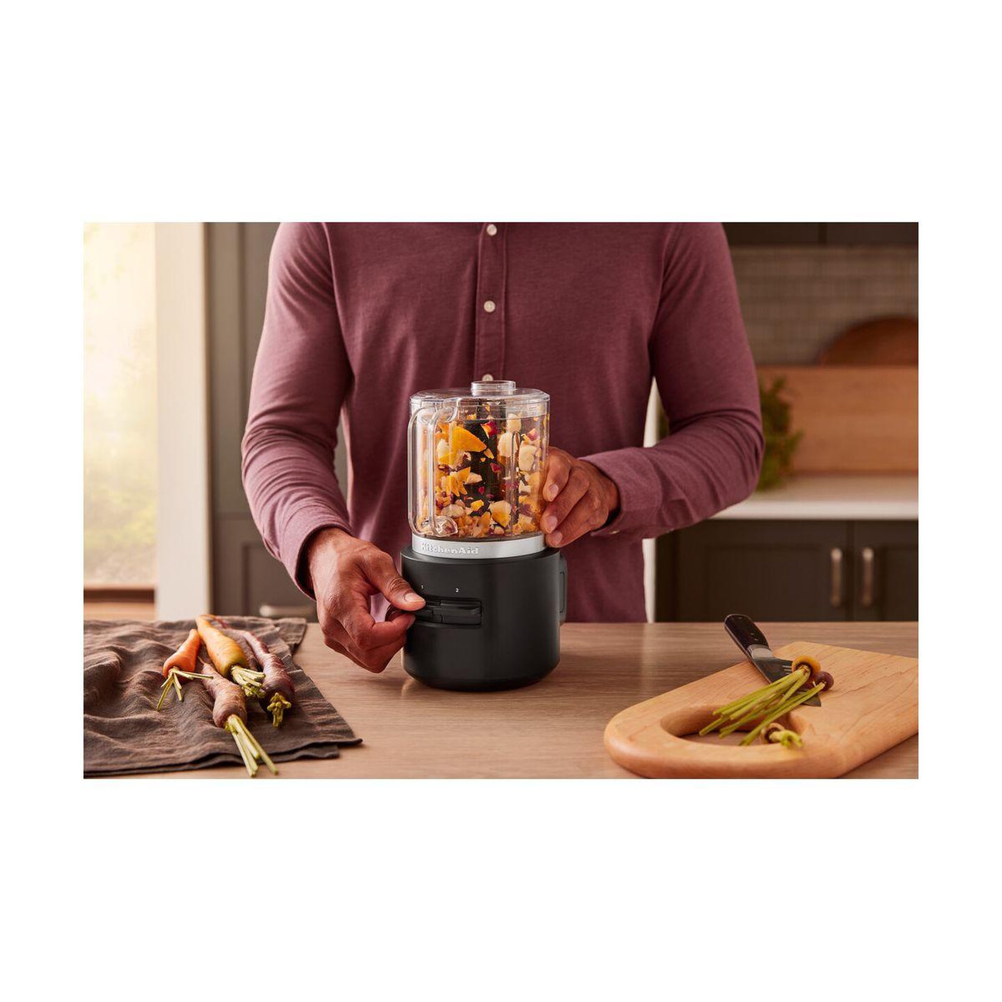 Voir la diapositive 3 : KitchenAid Hachoir GO sans fil avec batterie 5KFCR531BM