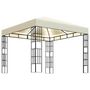 Voir la diapositive 2 : VIDAXL Tonnelle avec guirlande lumineuse a LED 3x3 m Creme