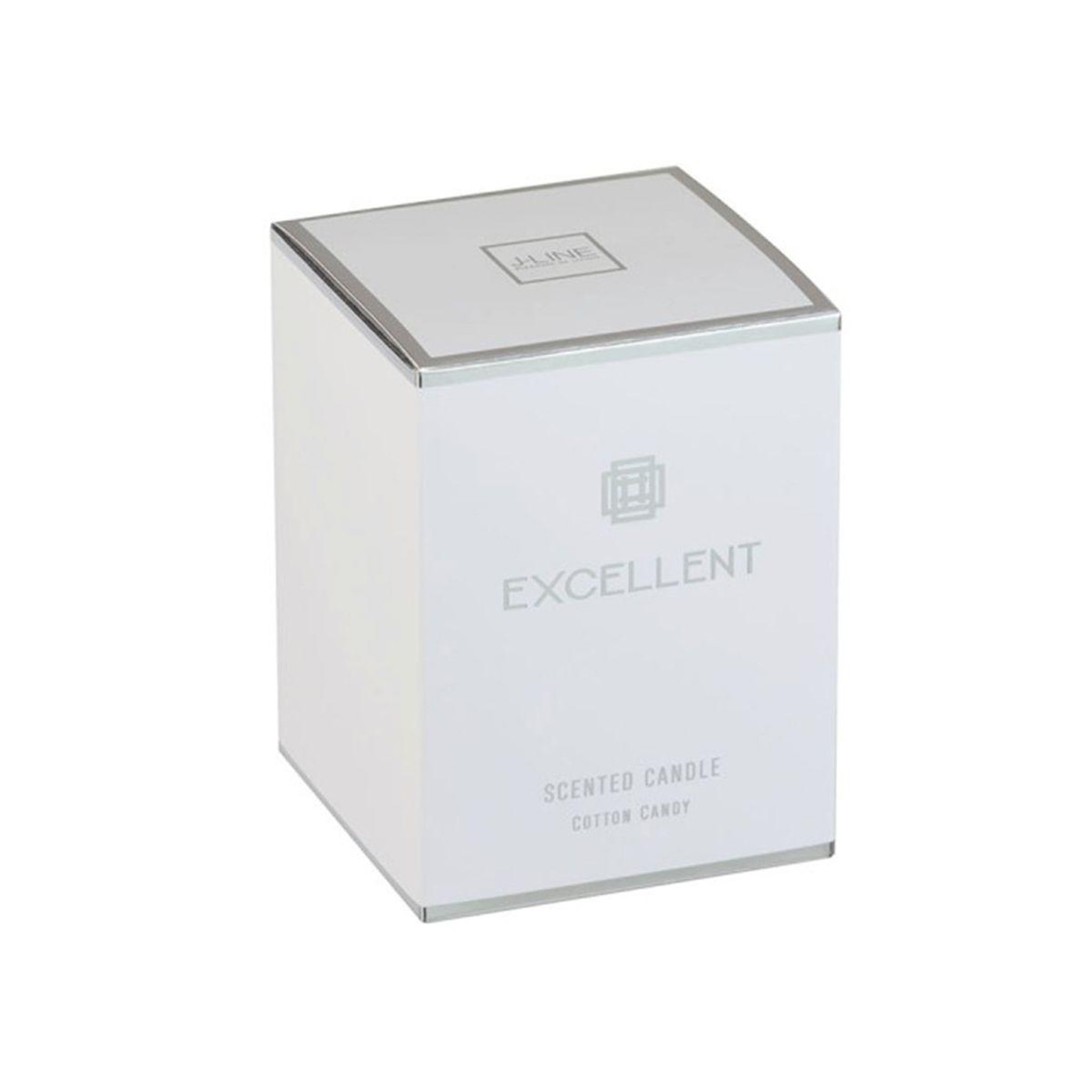 Voir la diapositive 2 : J-LINE Bougie Parfumée en Verre  Excellent  12cm Cotton Candy