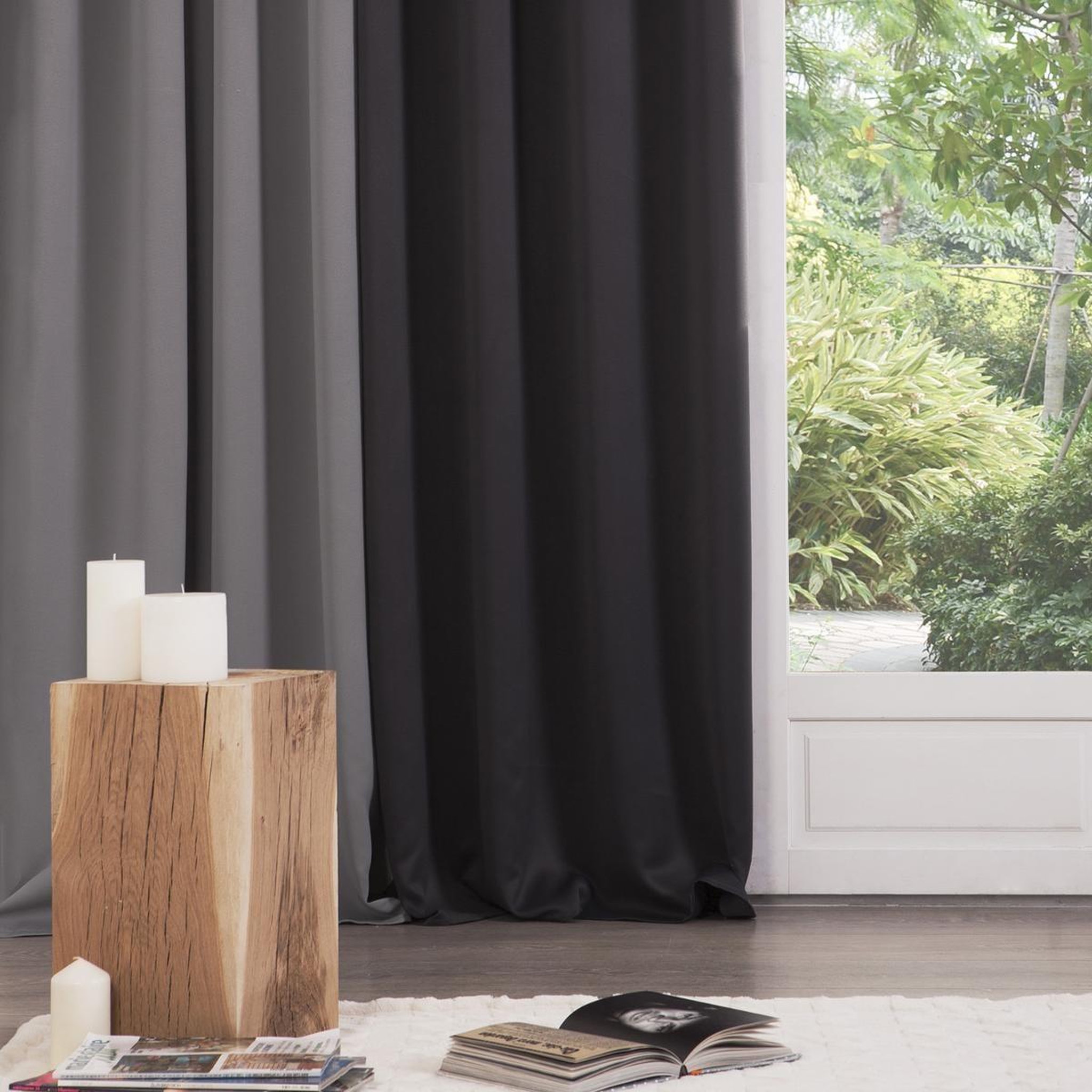 Voir la diapositive 4 : ATMOSPHERA Rideau occultant  topa  140x260cm noir