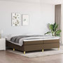 Voir la diapositive 1 : VIDAXL Cadre de lit sans matelas marron fonce 200x200 cm tissu
