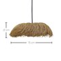 Voir la diapositive 3 : Lumisky Suspension d'extérieur nomade solaire HAVANA Beige Herbe marine H22cm