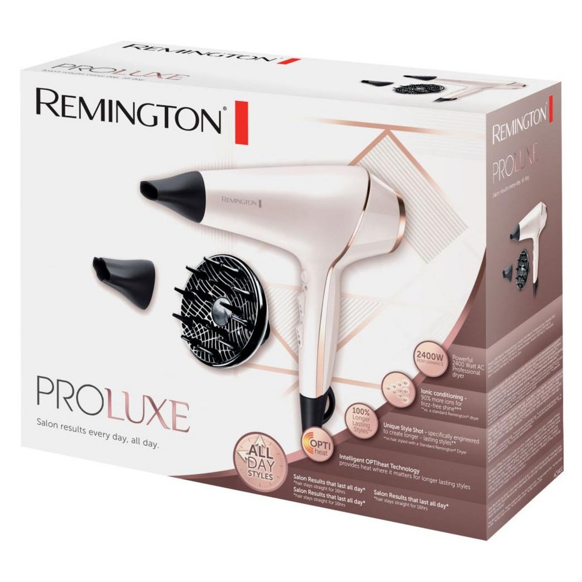 REMINGTON Sèche-cheveux 2400w ionic beige/noir - ac9140