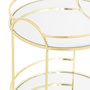 Voir la diapositive 2 : ATMOSPHERA Plateau Déco Miroir 2 Étages  Feel  24cm Or