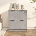 VIDAXL Buffet Gris beton 60x30x70 cm Bois d'ingenierie