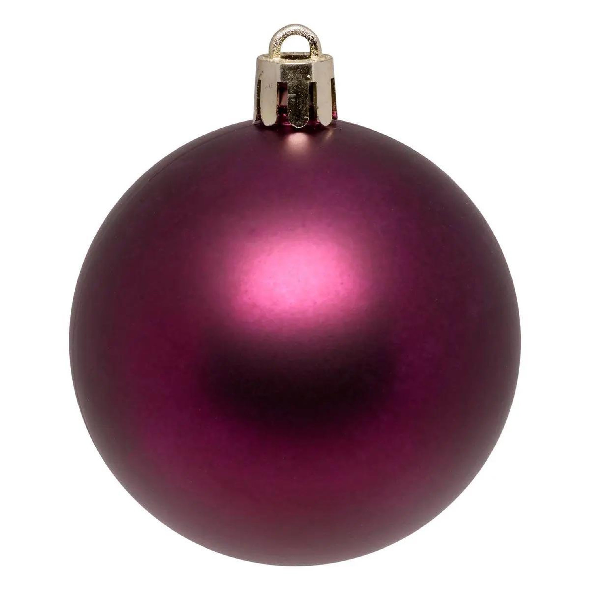 Voir la diapositive 4 : ATMOSPHERA Lot de 4 boules de noël  maison des couleurs   8cm violet