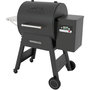Voir la diapositive 1 : TRAEGER Barbecue pellet Ironwood 650 noir sur chariot, grille haute 56x26.5 cm, grille basse 56x48 cm
