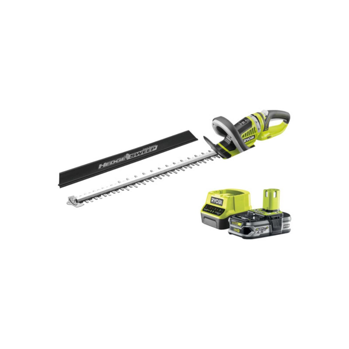 Ryobi Pack RYOBI Taille-haies 18V OnePlus OHT1855R - 1 Batterie 2.5Ah - 1 Chargeur rapide RC18120-125