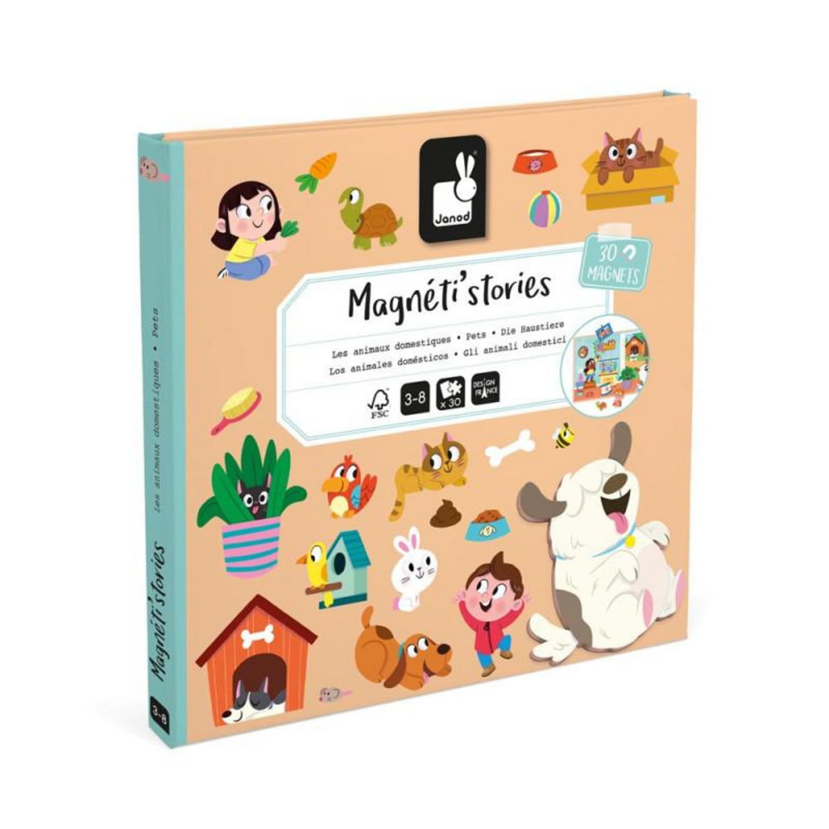 JANOD Jeu éducatif Janod Magnéti stories Les Animaux Domestiques