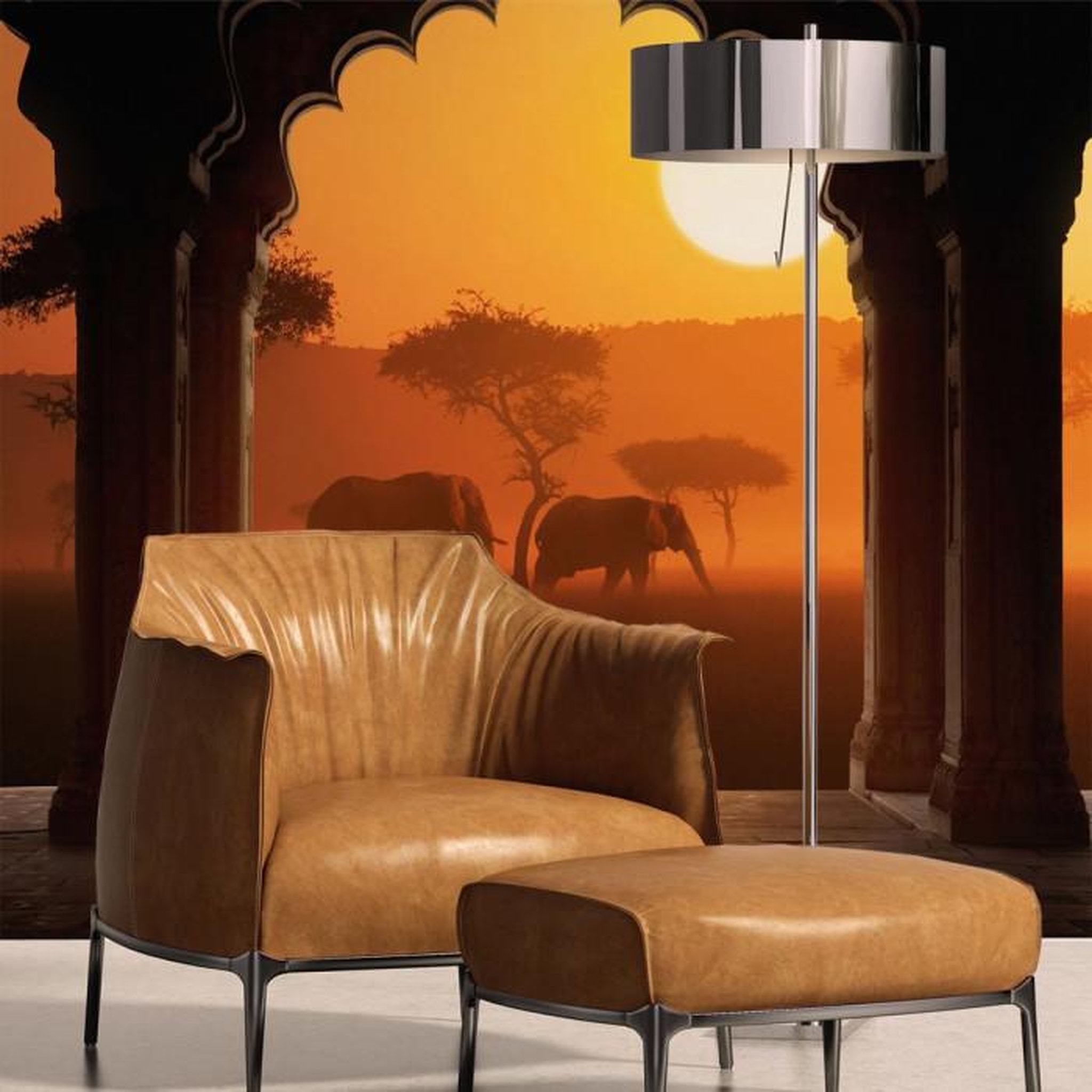 Paris Prix Papier Peint  Hear Africa. Coloris disponibles : Multicolore