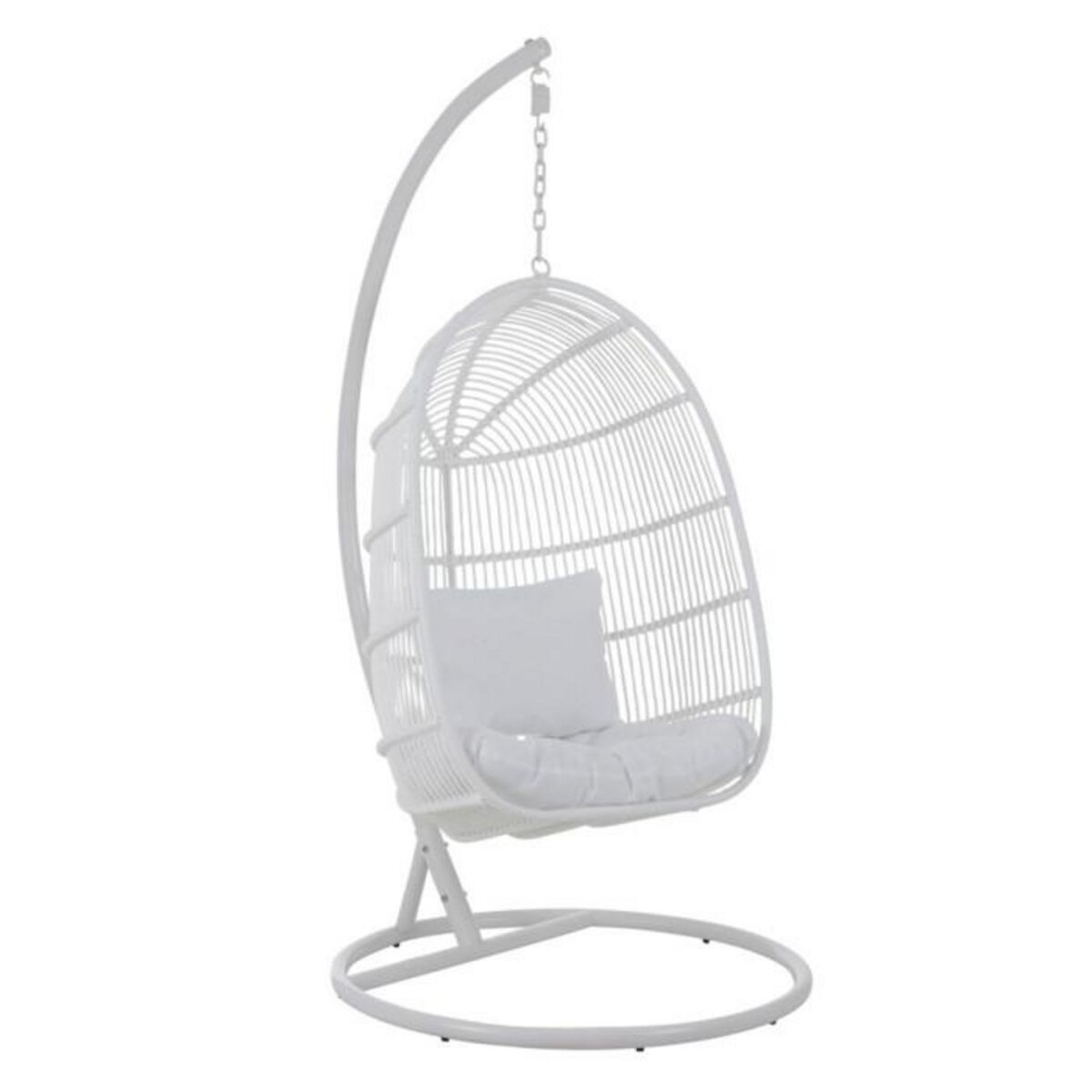 Paris Prix Fauteuil Suspendu Ovale  Aciera  193cm Blanc