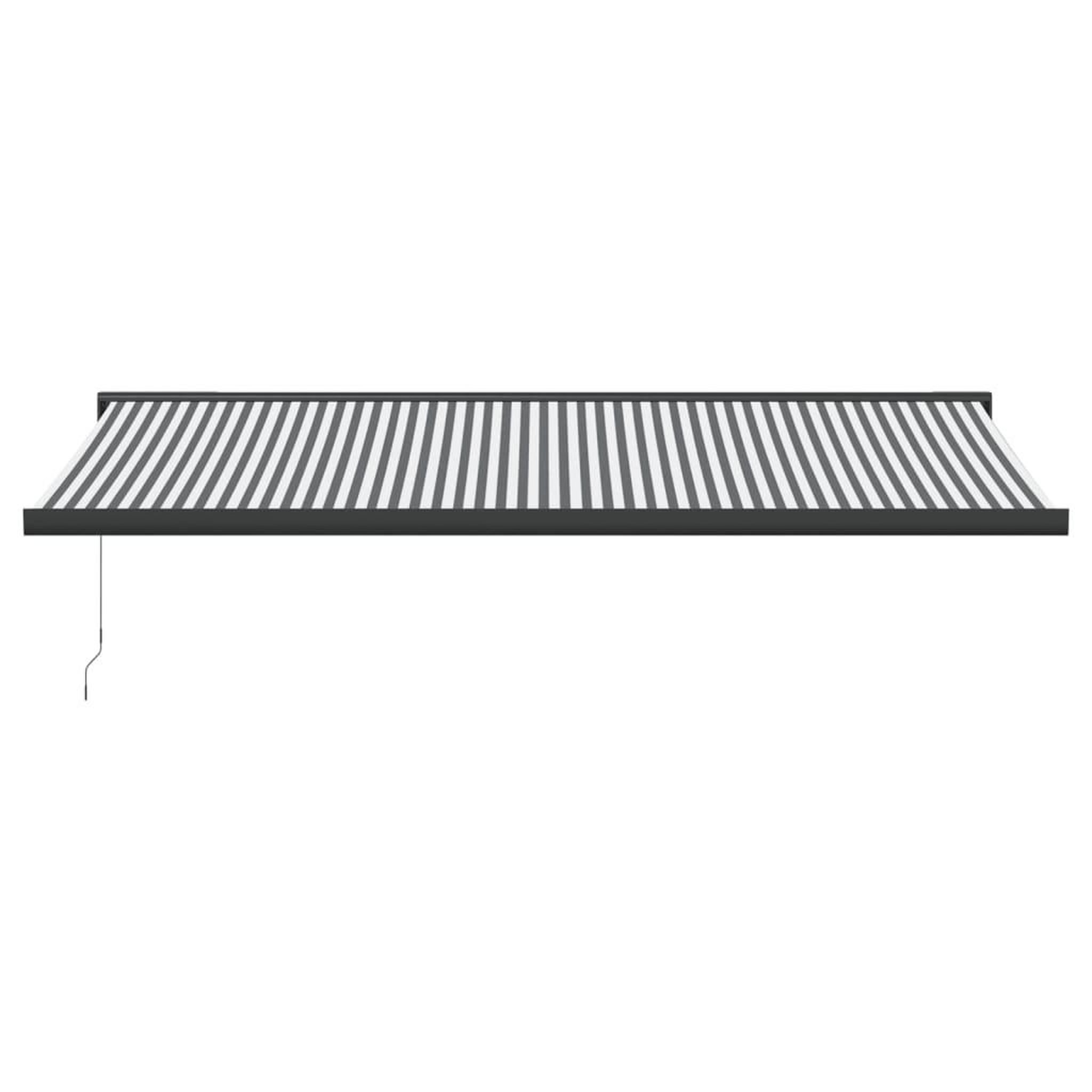 Voir la diapositive 3 : VIDAXL Auvent retractable anthracite et blanc 5x3 m tissu et aluminium